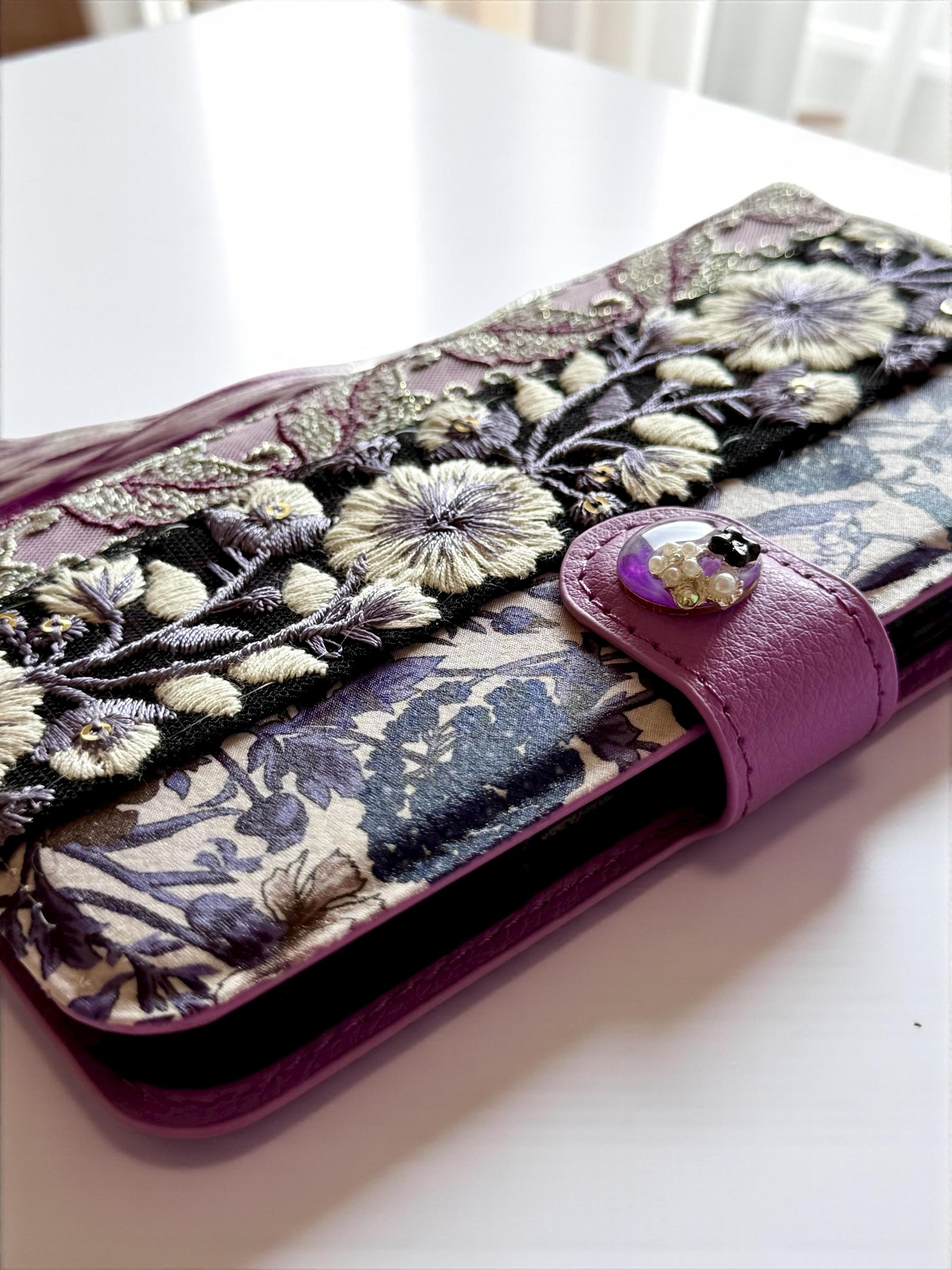 purple flower iPhoneケース/スマホケース | 4枚目